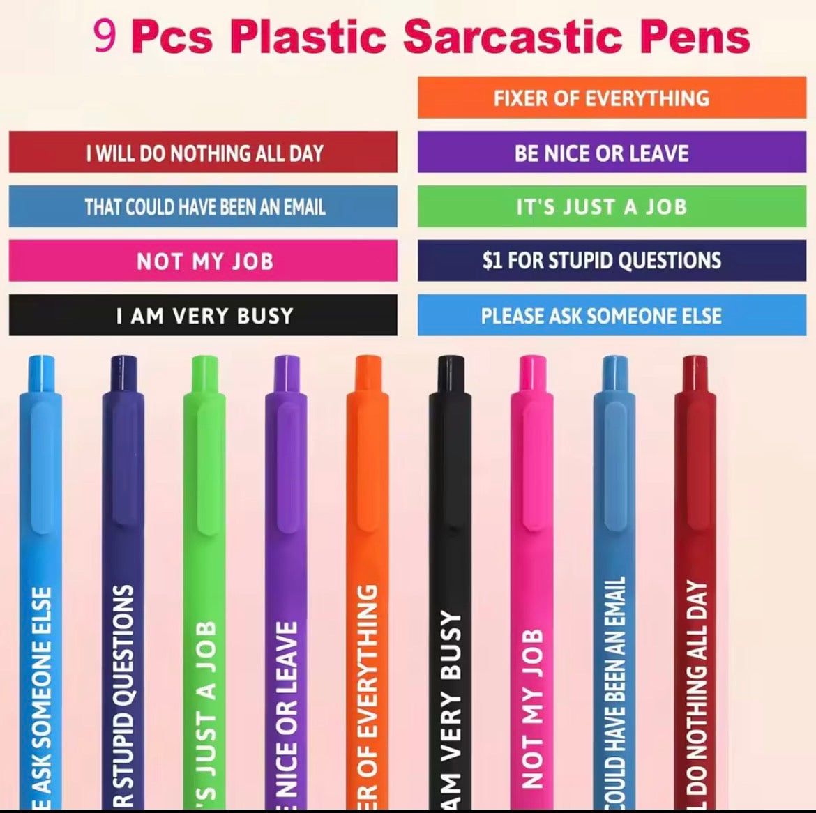 Funny Sarcastic Pens